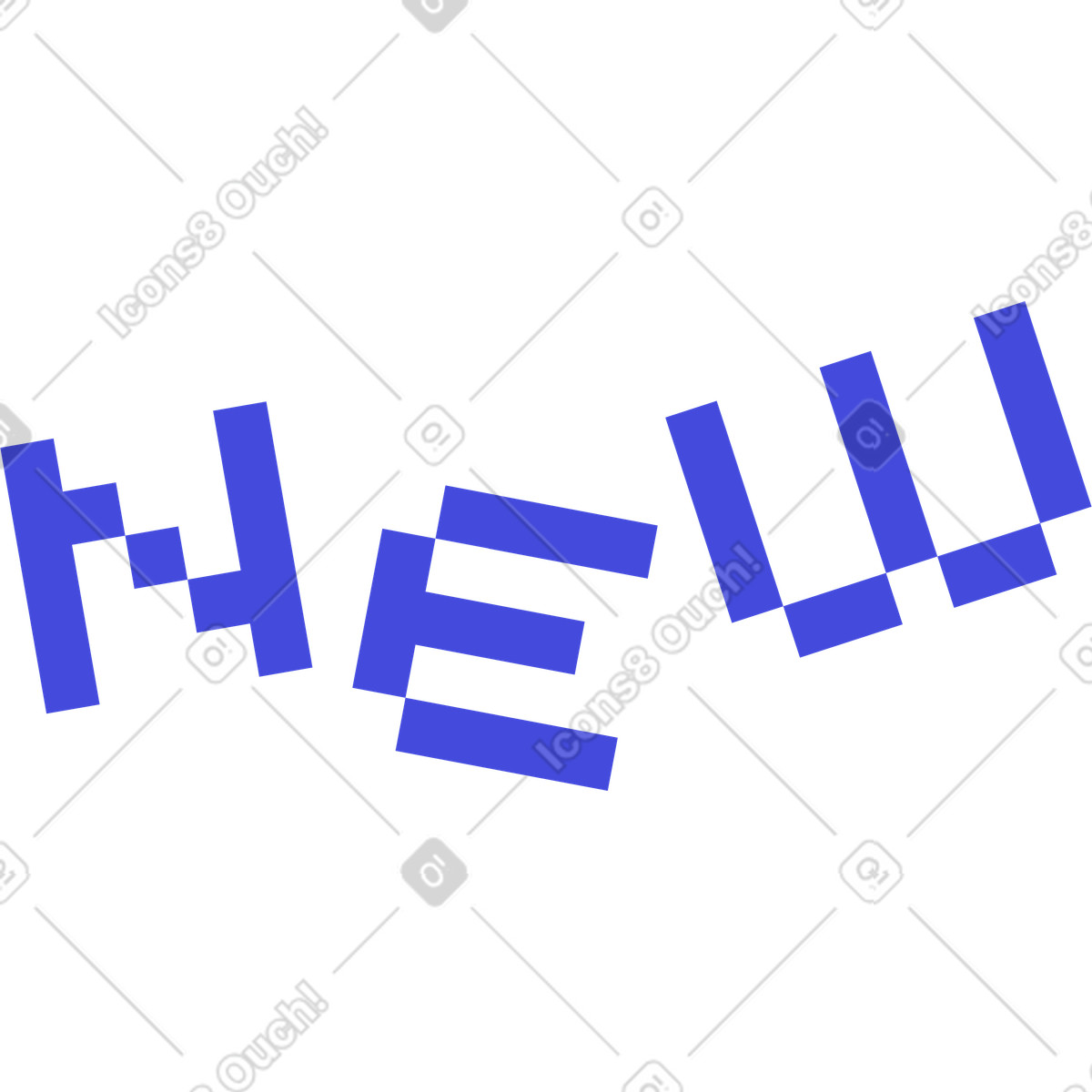Иллюстрация Надпись новый текст в стиле 8bit — скачать в форматах PNG, SVG