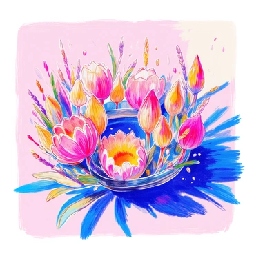 A crown is intricately crafted from dried protea flowers, showcasing their unique, spiky shapes and vibrant colors. The crown features a delicate arrangement of blossoms, with the larger protea flowers positioned prominently at the front. Surrounding the flowers are smaller, muted greens and browns from the foliage, adding depth and texture. The crown is designed to fit snugly atop the head of a whimsical fairy tale character, evoking a sense of enchantment and fantasy. Sunlight casts gentle shadows across the crown, enhancing its intricate details.