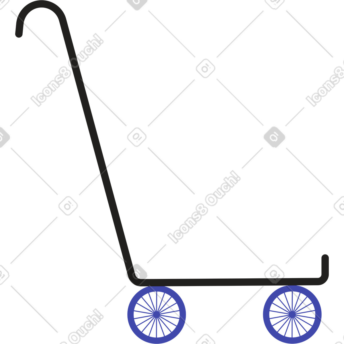 Ilustración Carro en estilo Wavy a descargar en PNG y SVG