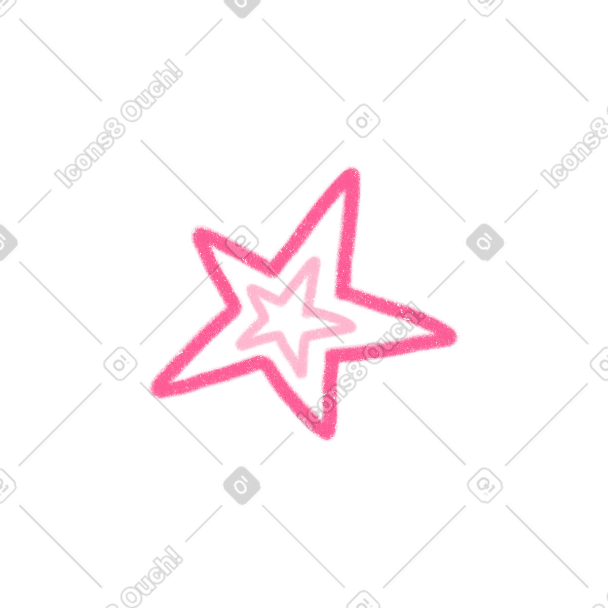 Star-Illustration im Lettering-Stil als Download in PNG, SVG