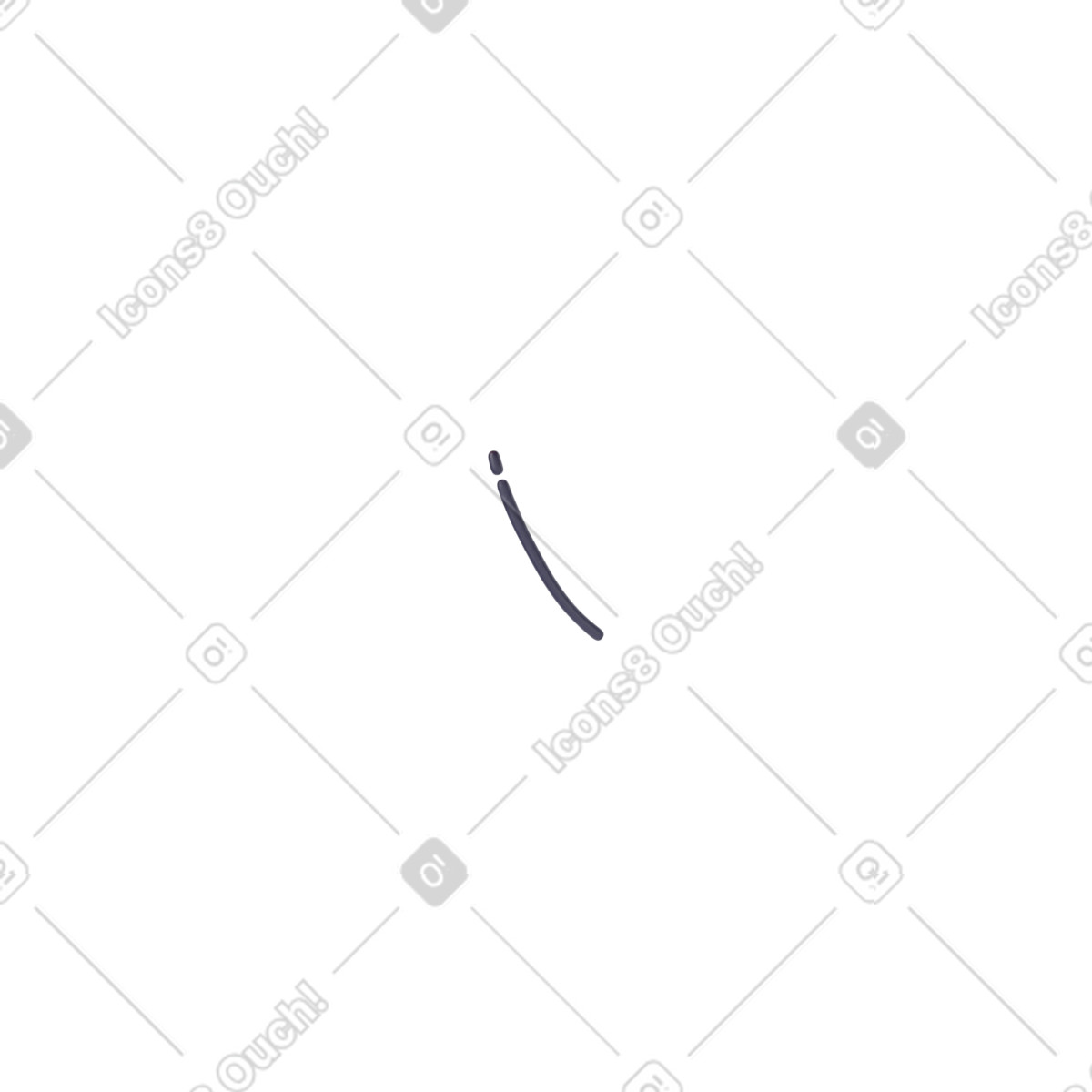 3D Stripy スタイルの 破線の暗い線 のイラストをPNG、SVG形式でダウンロード
