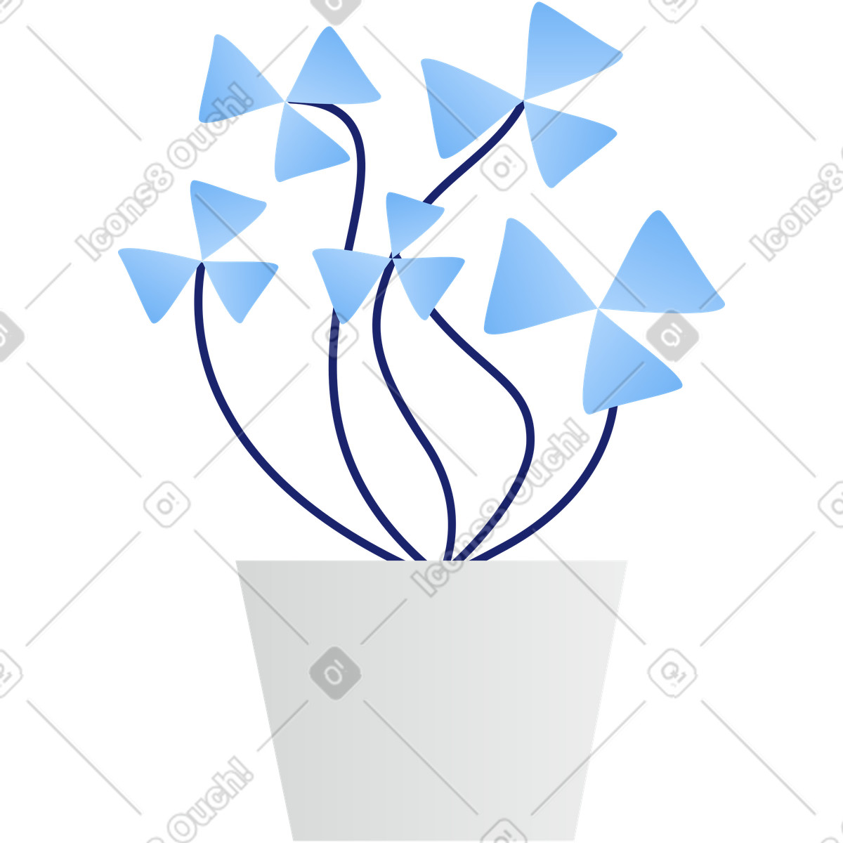 Ilustração de Vaso planta em no estilo Clip para baixar em PNG, SVG