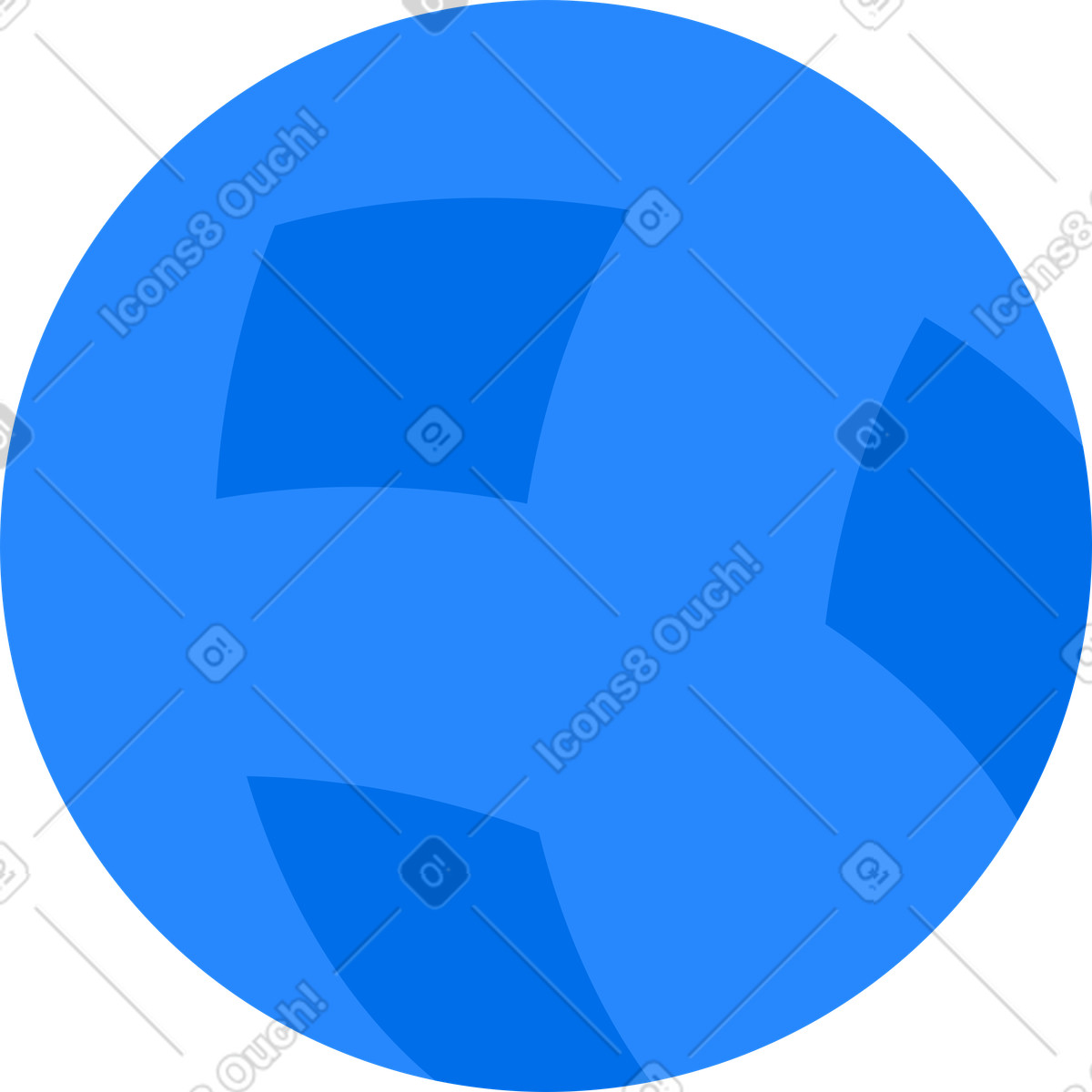 Fußball ball-Illustration im Urban-Stil als Download in PNG, SVG