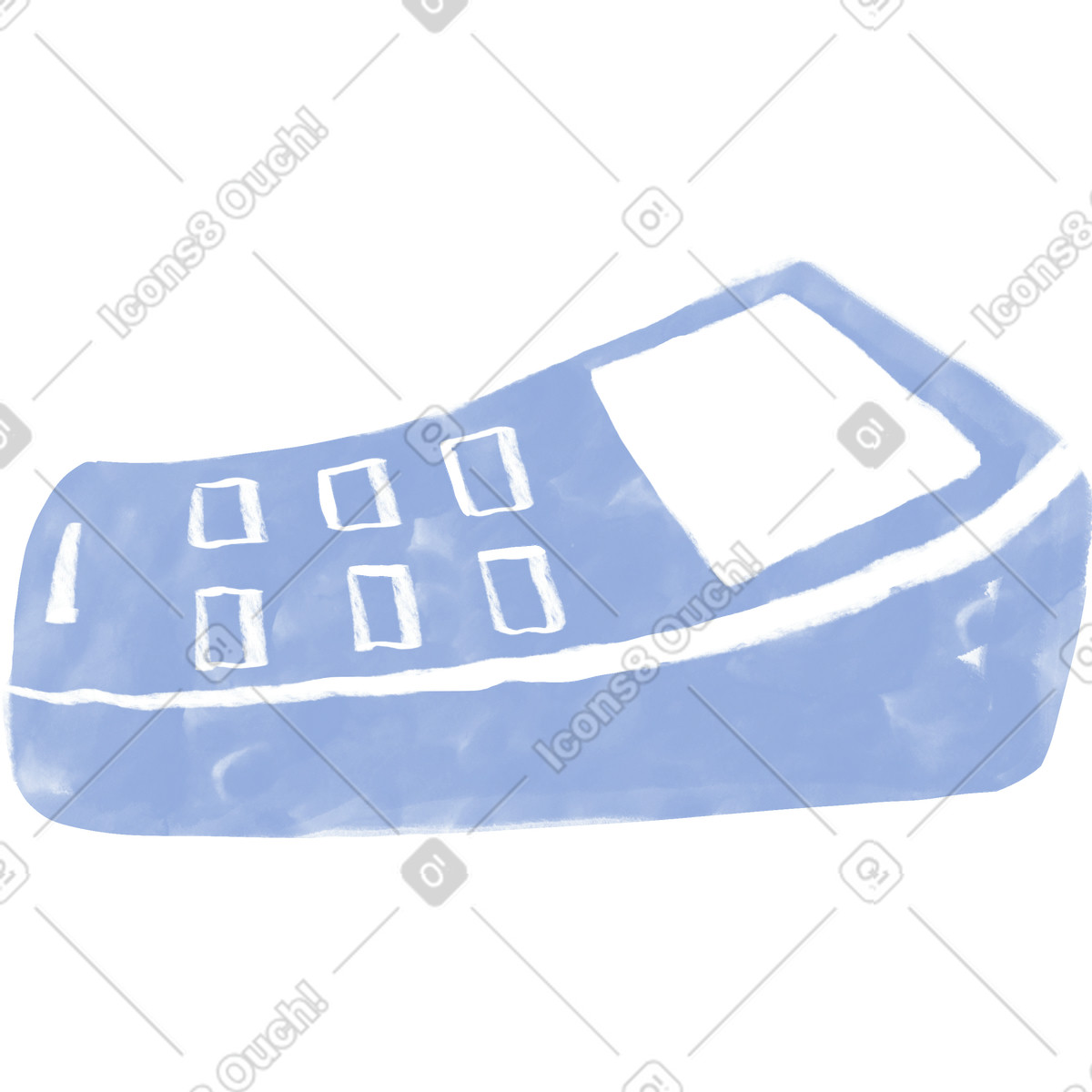 Illustration Terminal carte bleue dans le style Company à télécharger aux formats PNG, SVG
