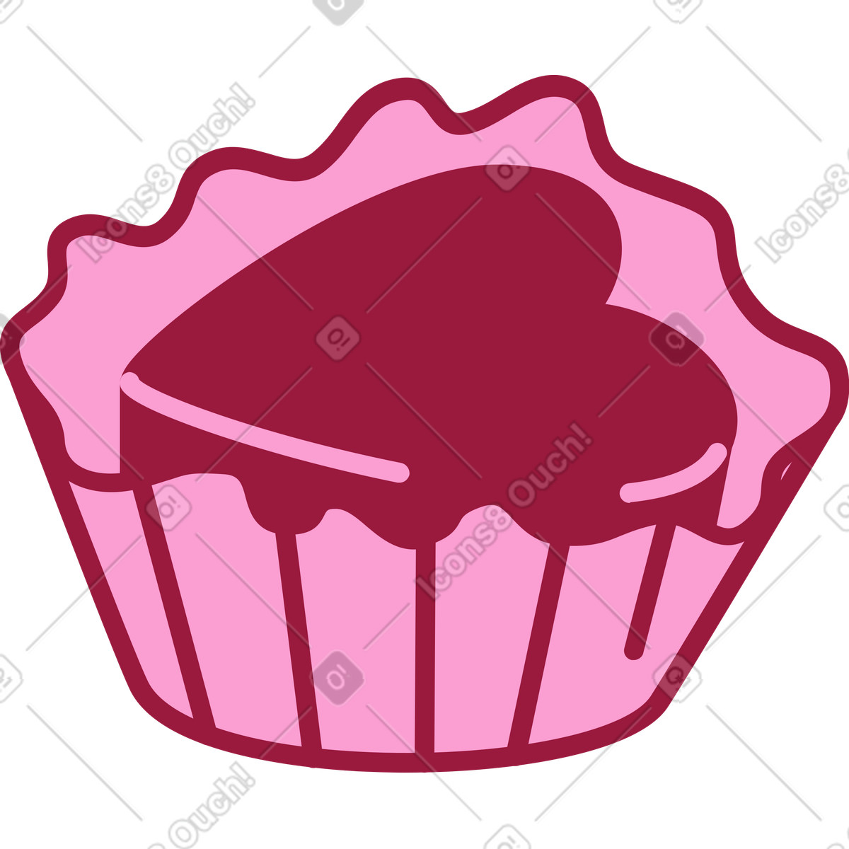 Schokolade-Illustration im Storyline-Stil als Download in PNG, SVG