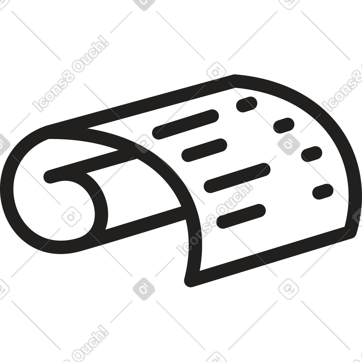 Receipt illustration clipart showcasing a detailed image in PNG, SVG, GIF