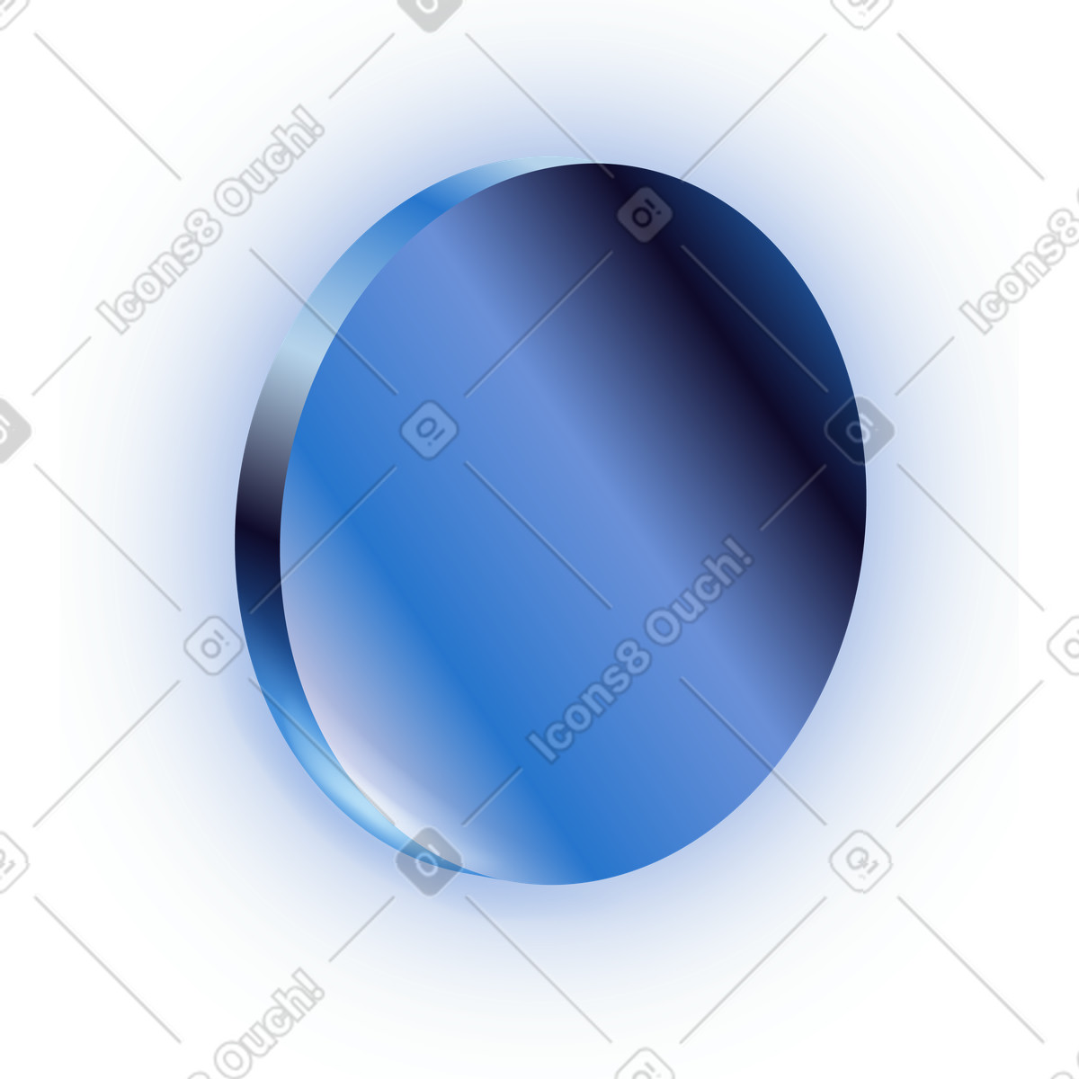 Ilustración Icono de círculo en estilo Dimension a descargar en PNG y SVG