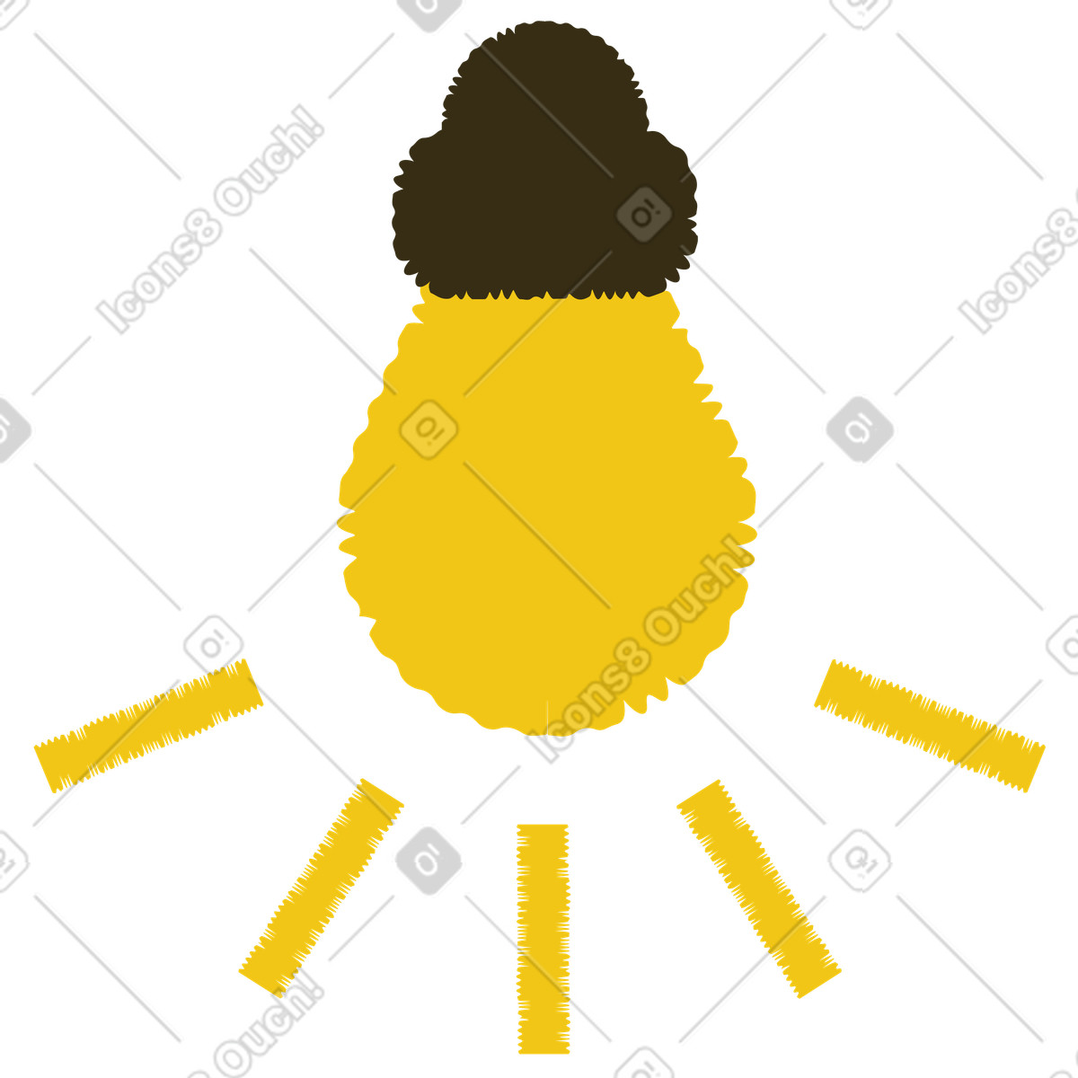Ilustração de Lâmpada em no estilo Bermuda para baixar em PNG, SVG