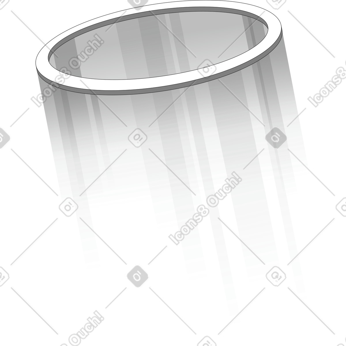 Science fiction teleportation portal illustration in Futuristic style download in PNG, SVG