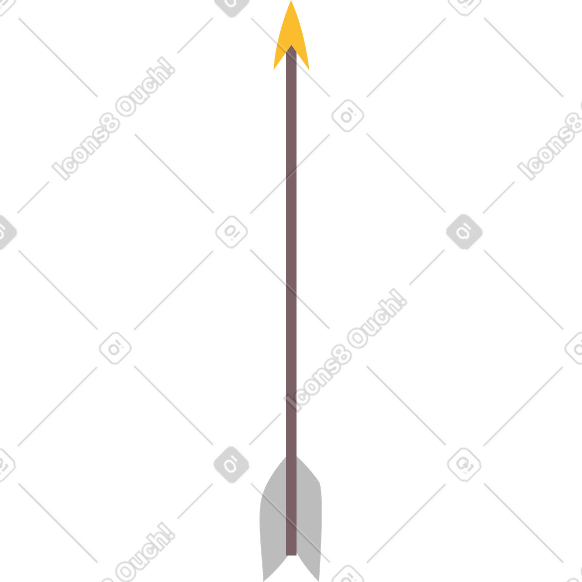 Pale 스타일의 화살 일러스트레이션 PNG, SVG 다운로드