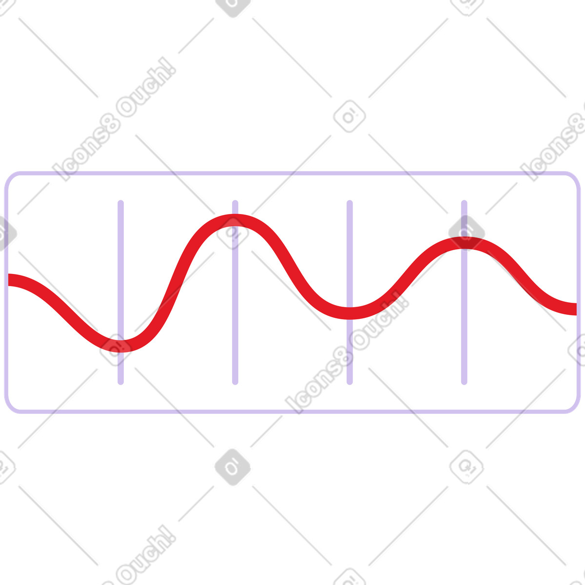 Ilustração de Graph with curve em no estilo Folks para baixar em PNG, SVG