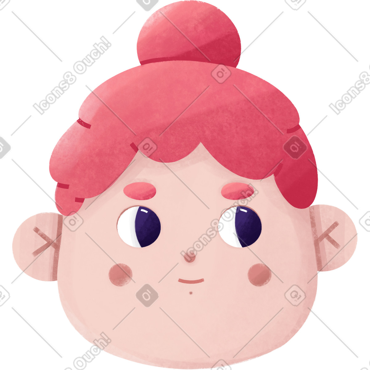 Bonbon スタイルの 女の子 のイラストをPNG、SVG形式でダウンロード