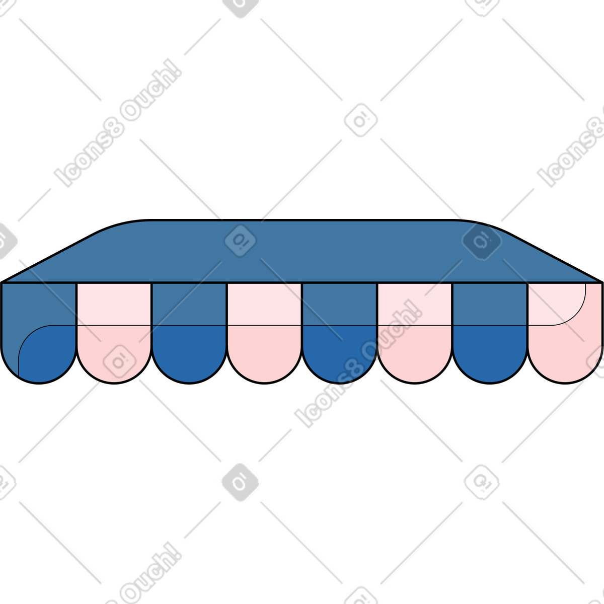 Ilustração de Barraca em no estilo Surr para baixar em PNG, SVG