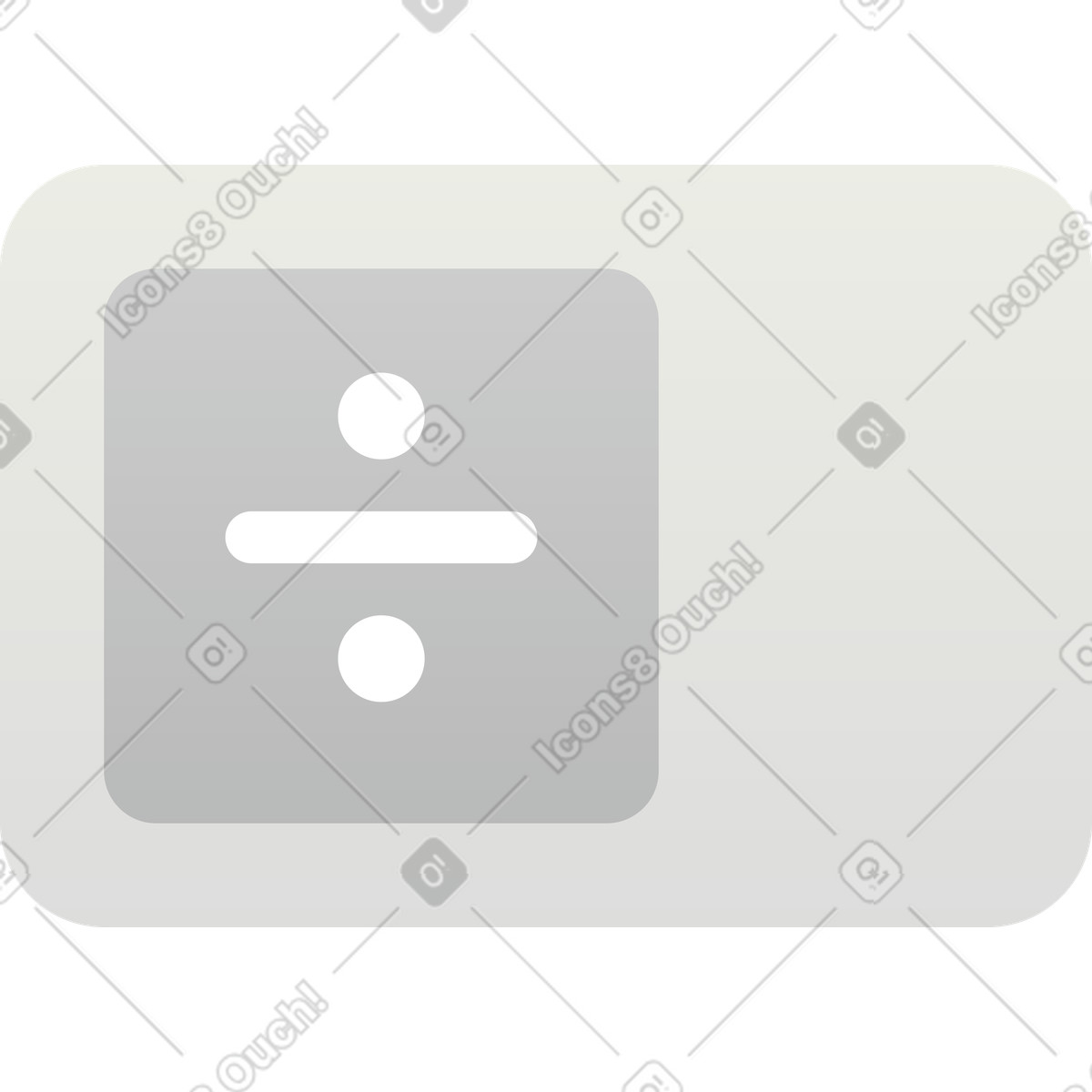 Hugo スタイルの Divide sign のイラストをPNG、SVG形式でダウンロード