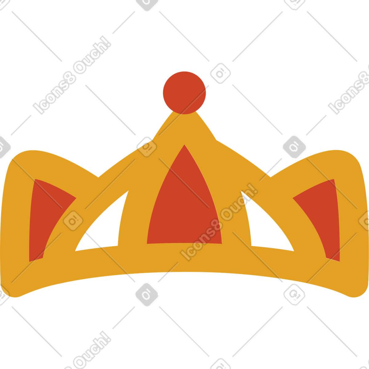 下载 Arabica 风格的 王冠 插画，支持 PNG、SVG 格式