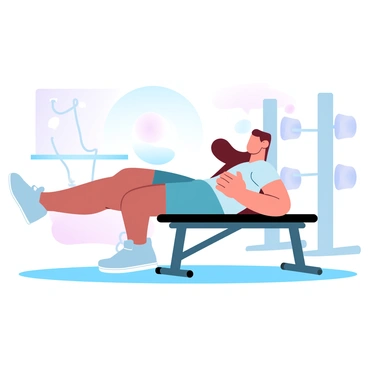A person is seated on a weight training bench, gripping the edges for support. The individual has one leg extended backward, with the foot flexed, performing a cable kickback. A cable machine is positioned behind them, with a cable attached to their ankle. The other leg remains bent at a 90-degree angle, resting on the floor. The scene captures the focused posture and the dynamic movement of the leg engaging in the exercise. The background features a gym setting with equipment and weights visible.
