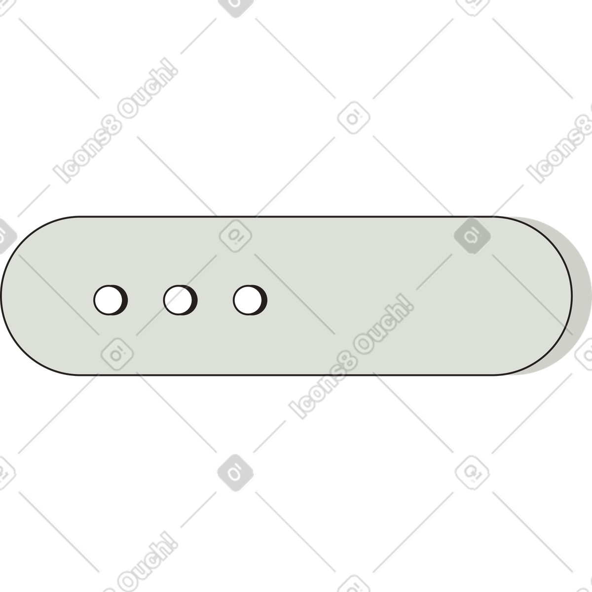 Button grey illustration in Like style download in PNG, SVG