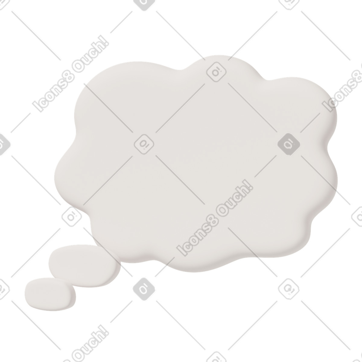 Speech bubble-Illustration im 3D Casual life-Stil als Download in PNG, SVG