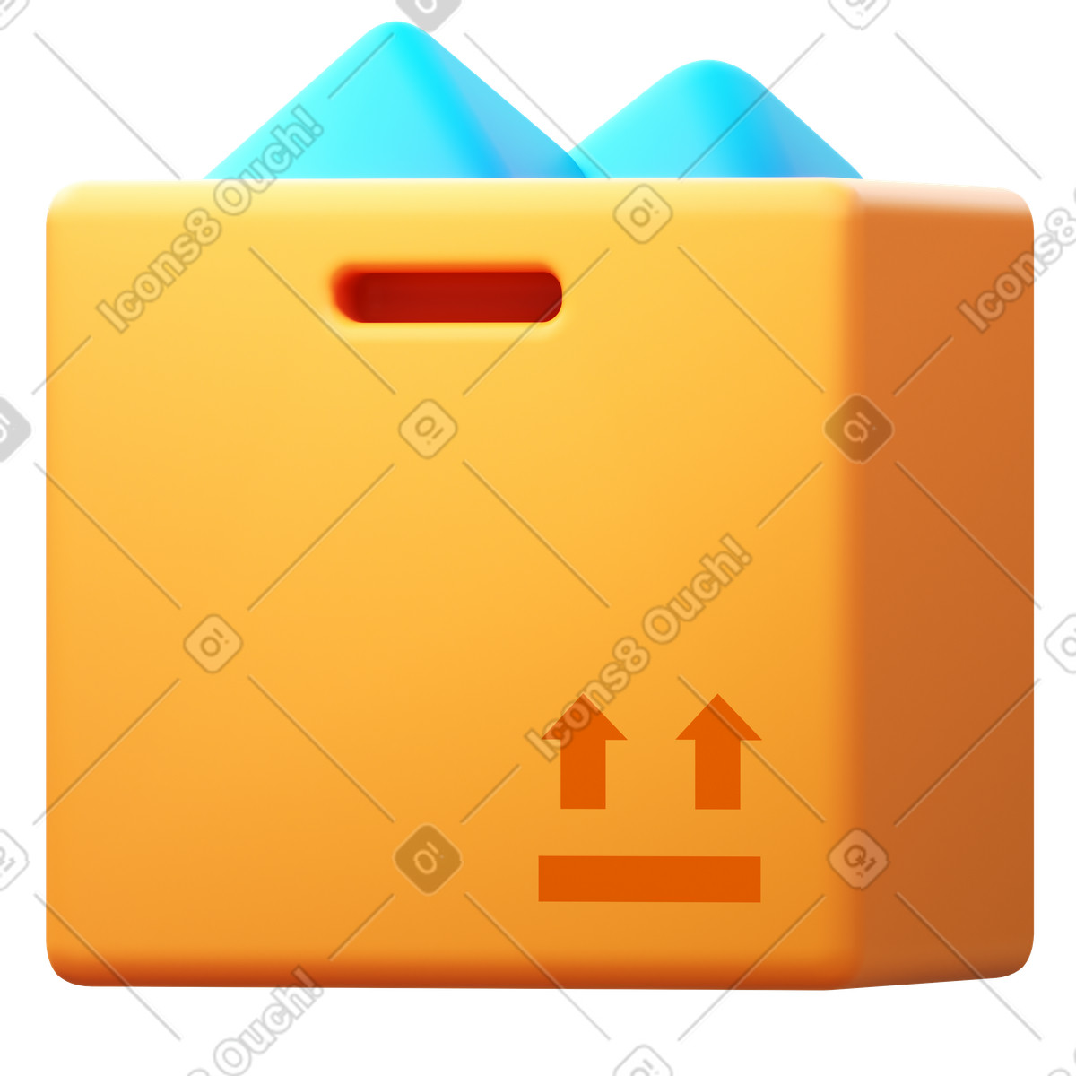 Ilustração de Open box em no estilo 3D Fluency para baixar em PNG, SVG