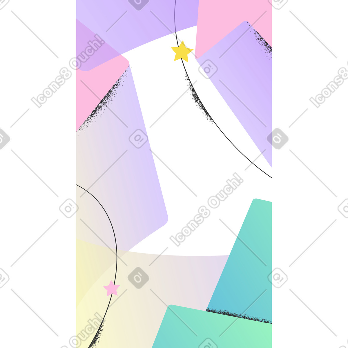 Bright background with tiny stars illustration in Experimental style download in PNG, SVG