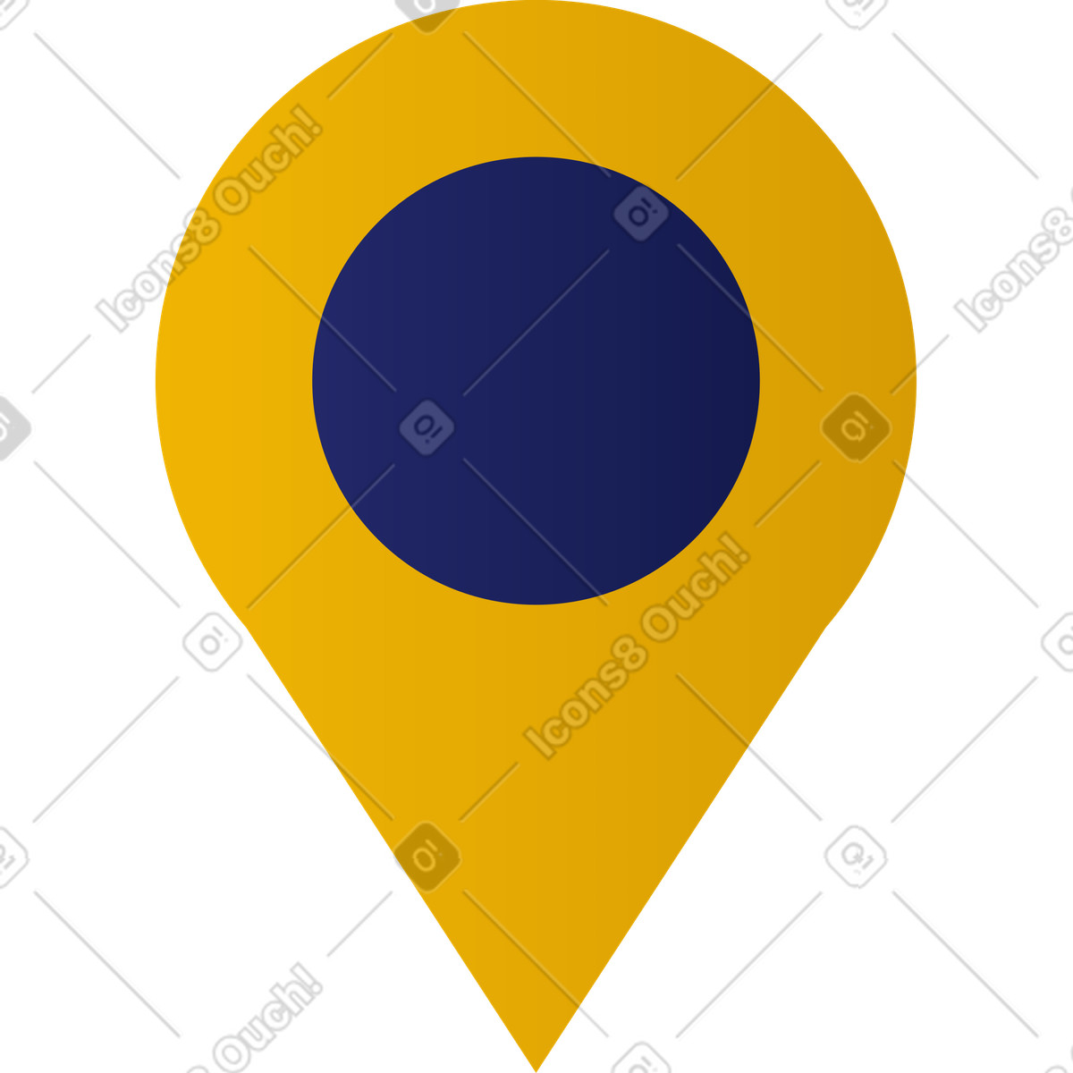 Ilustración Señal de ubicación en estilo Clip a descargar en PNG y SVG