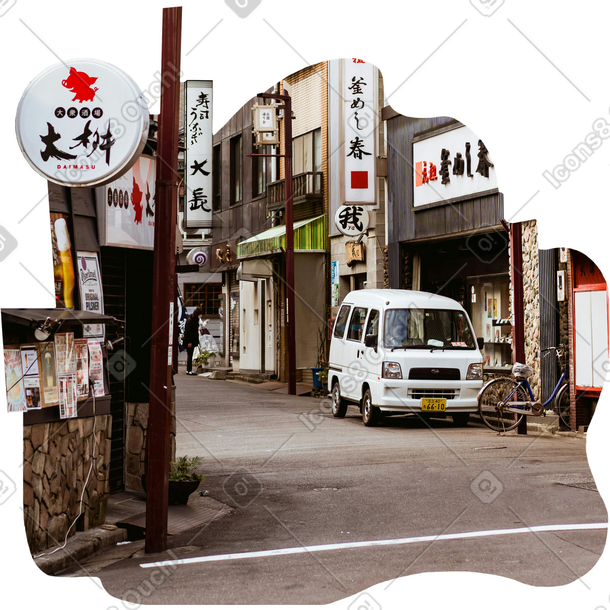 Everyday スタイルの Street background のイラストをPNG、SVG形式でダウンロード