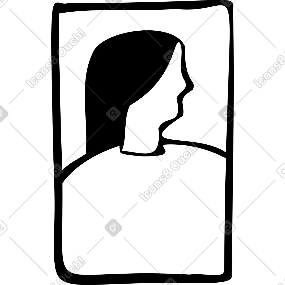 Illustration Photo dans un cadre le style Journal à télécharger aux formats PNG, SVG
