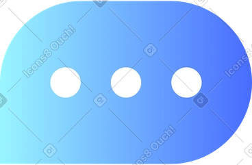 그라데이션 말풍선 PNG, SVG