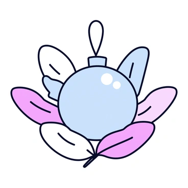 A whimsical ornament combining a cabochon gem with delicate feathers