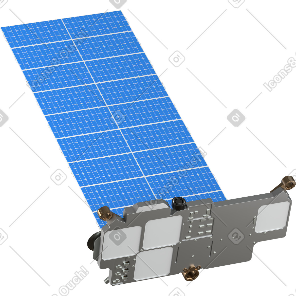 Иллюстрация Satellite turned left в стиле 3D Business — скачать в форматах PNG, SVG