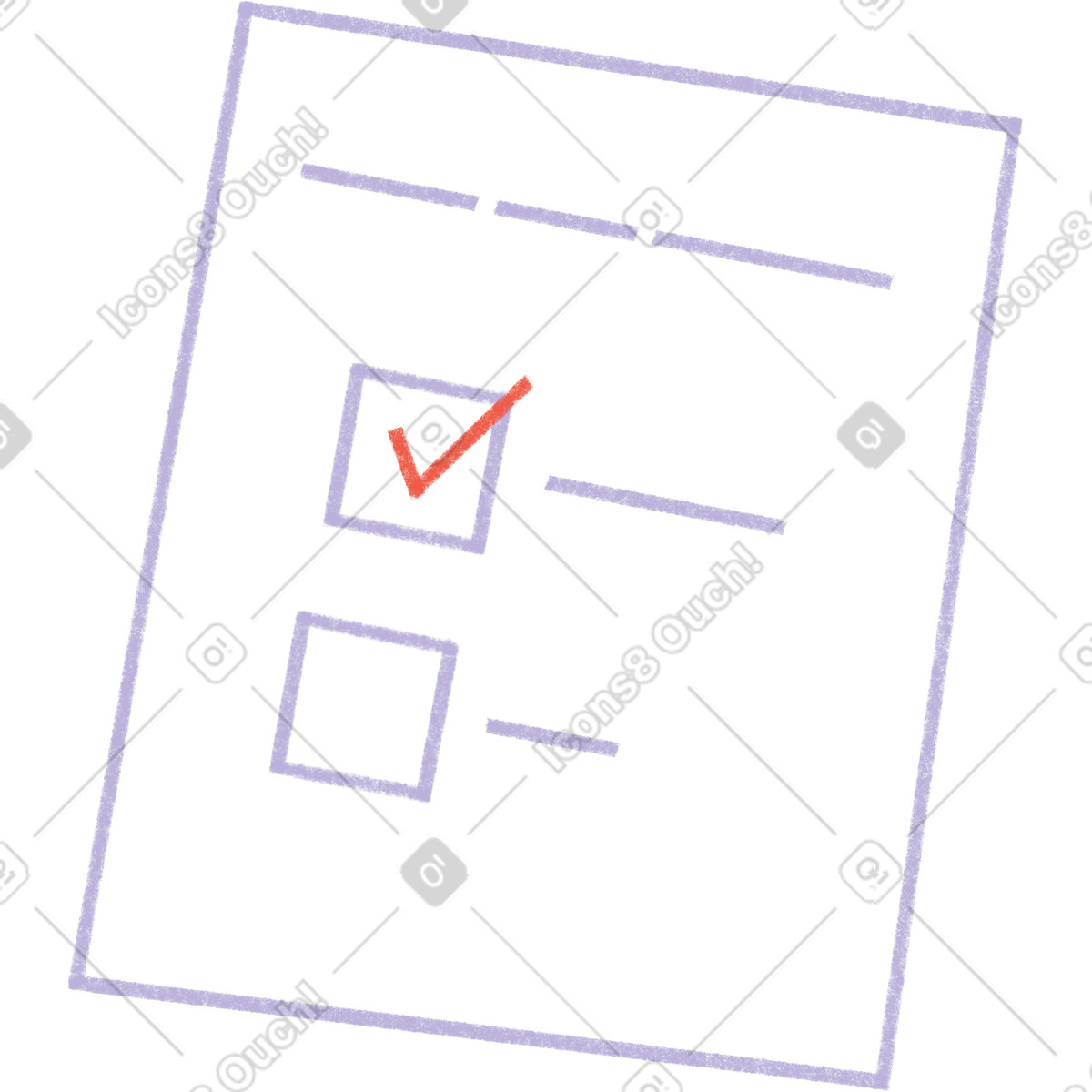Illustration Test sheet dans le style Tutti à télécharger aux formats PNG, SVG