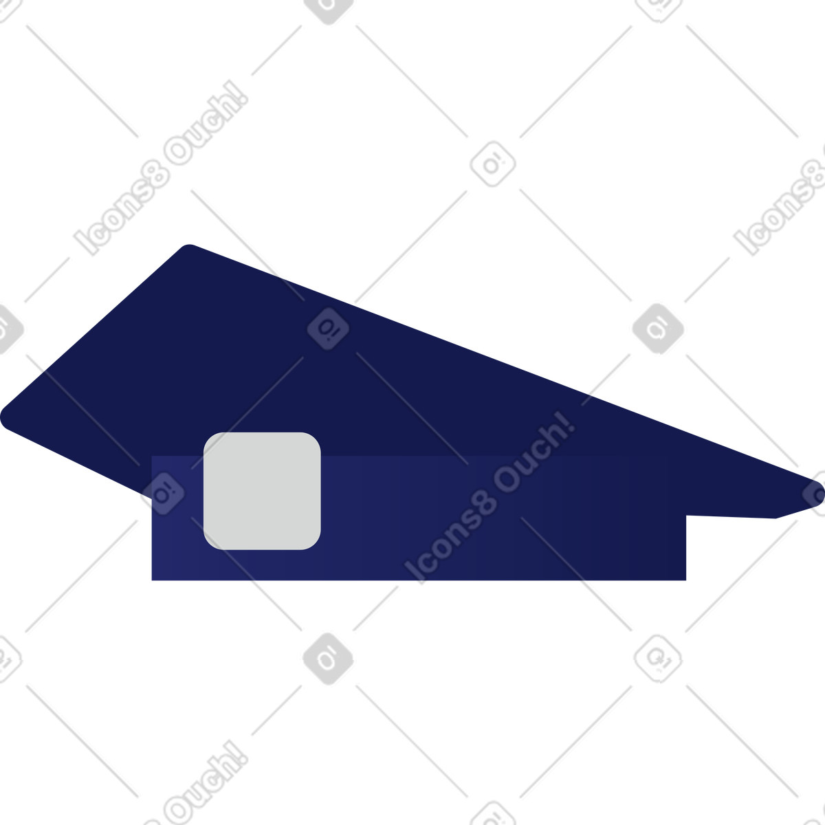 Illustration Casquette de policier dans le style Clip à télécharger aux formats PNG, SVG