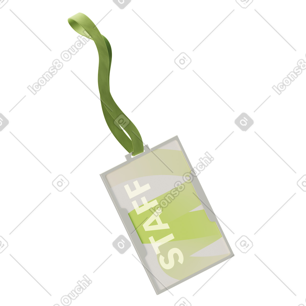 下载 3D Modern 风格的 姓名标签 插画，支持 PNG、SVG 格式
