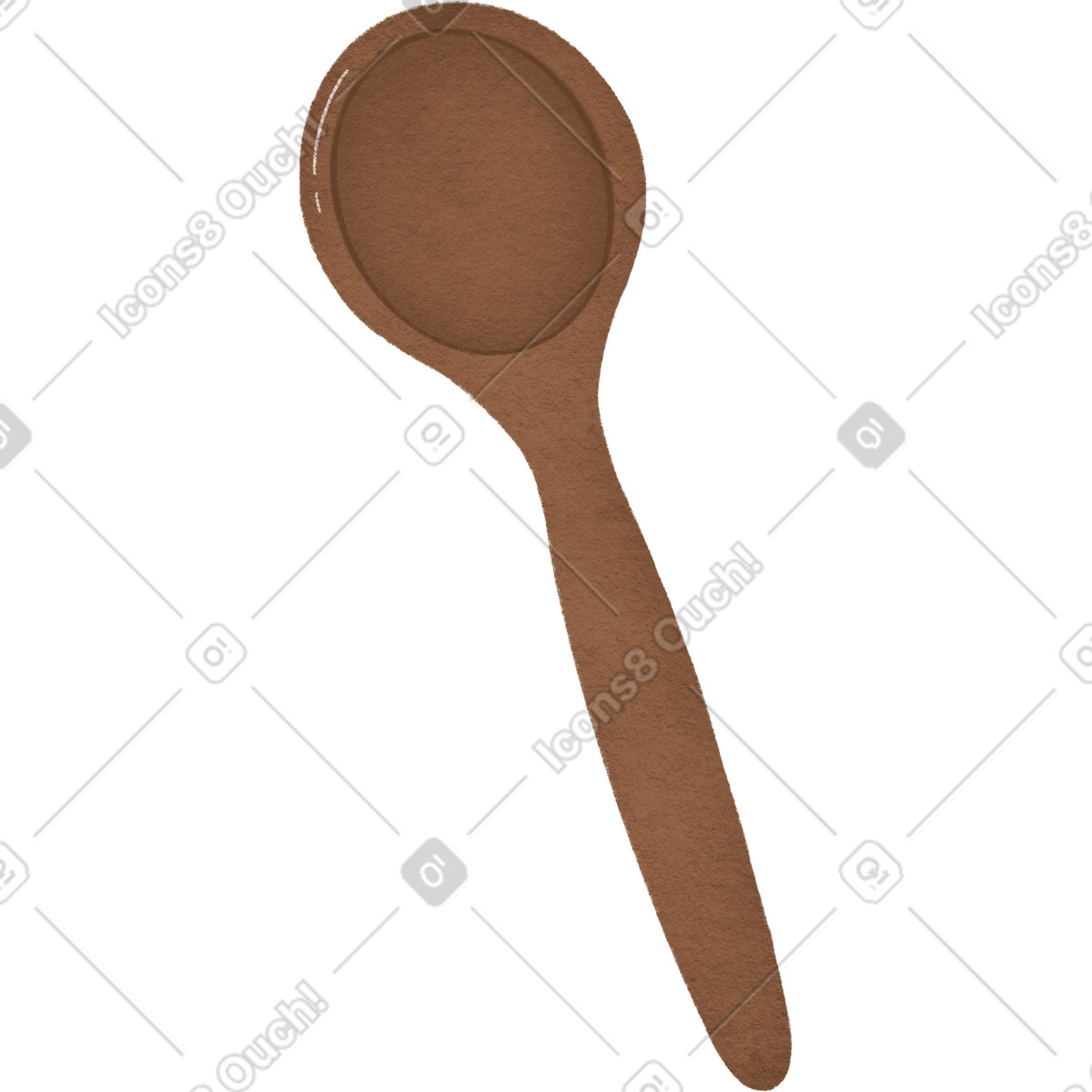 Illustration Cuillère dans le style Woolly à télécharger aux formats PNG, SVG