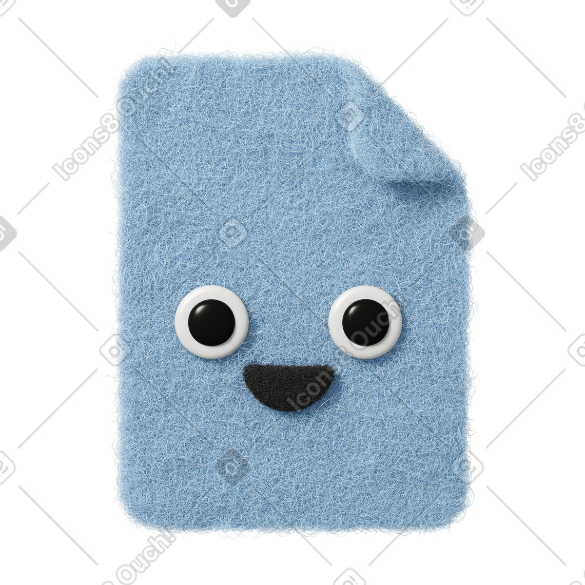 Ilustração de Cute document em no estilo Fuzzy para baixar em PNG, SVG