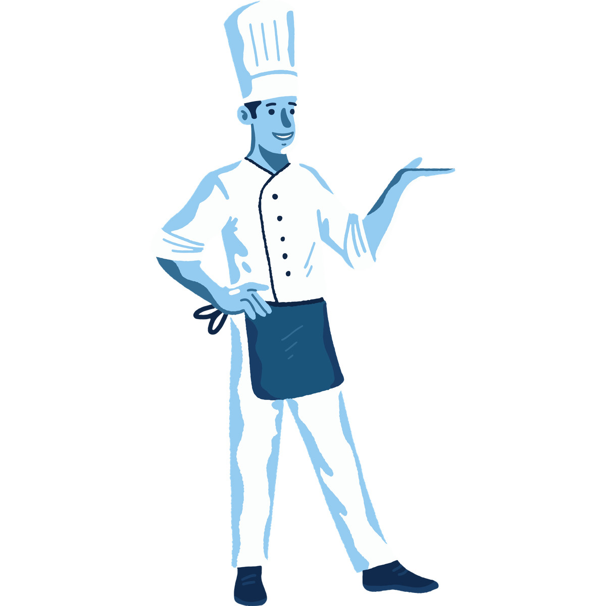 Cherry 스타일의 Chef 일러스트레이션 PNG, SVG 다운로드