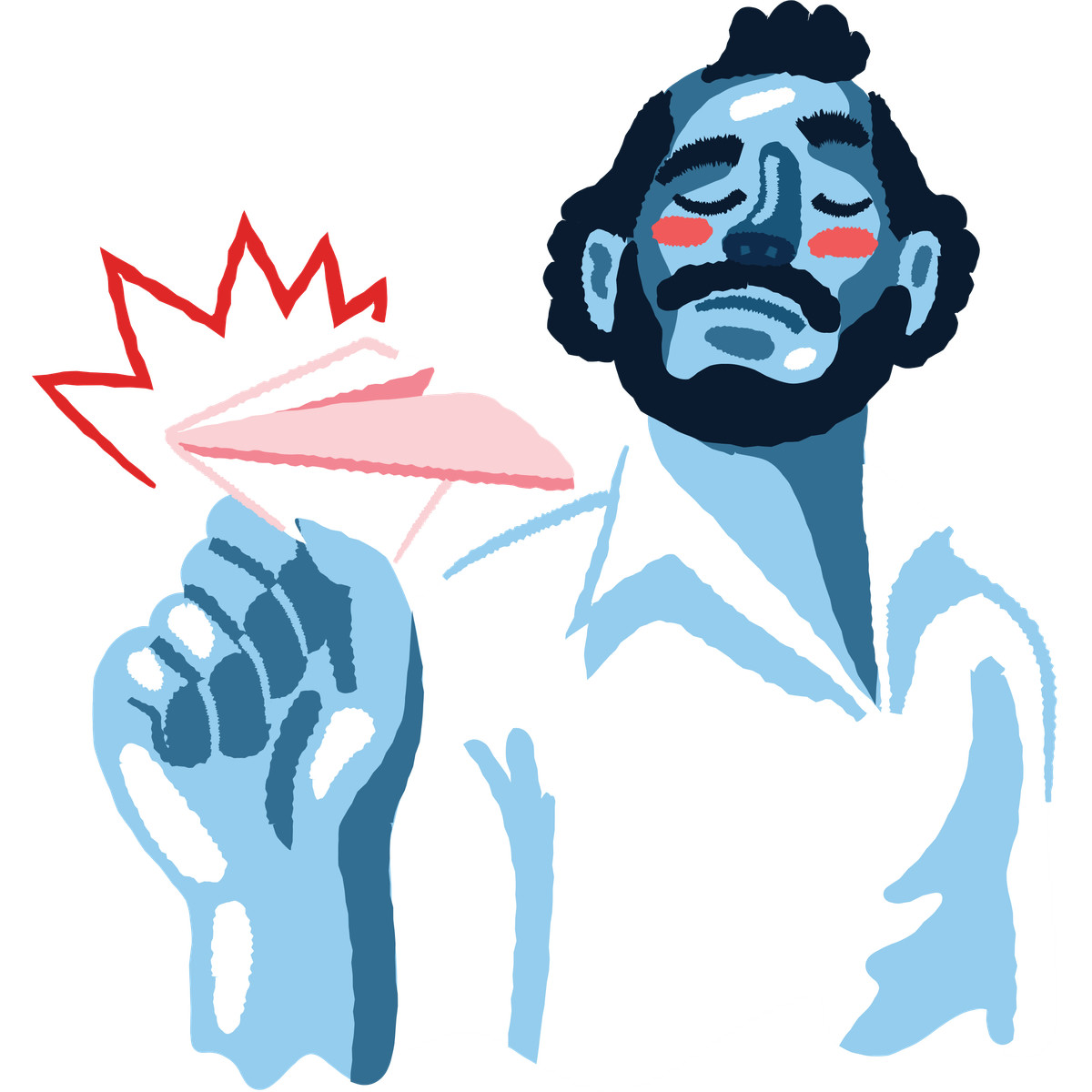Ilustración Throwing paper plane, Creative communication and message sending en estilo Cherry a descargar en PNG y SVG