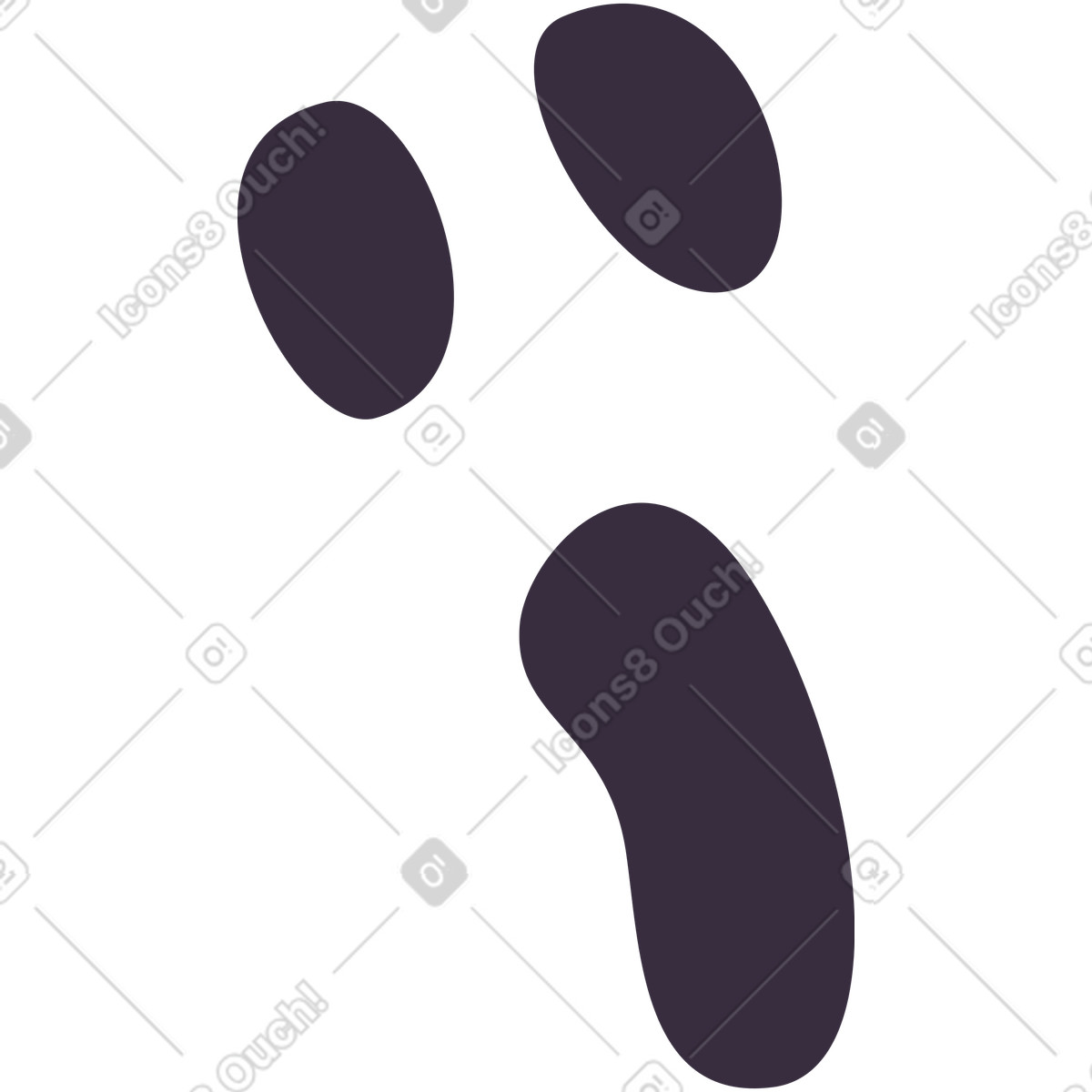 Ilustración Cara de miedo en estilo Pale a descargar en PNG y SVG