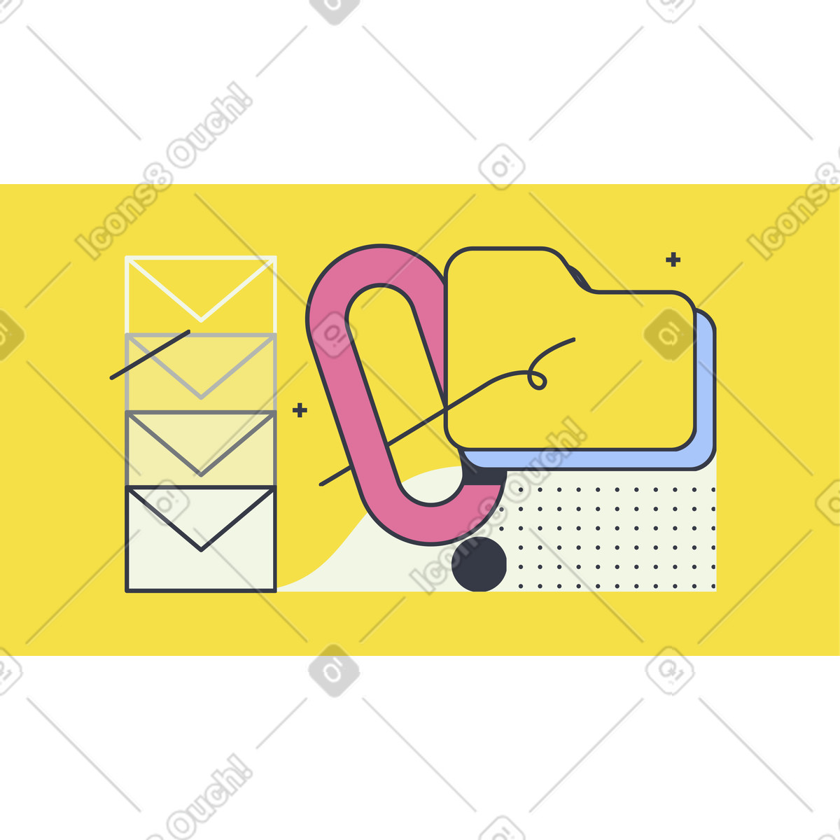 下载 Abstract 风格的 没有讯息 插画，支持 PNG、SVG 格式