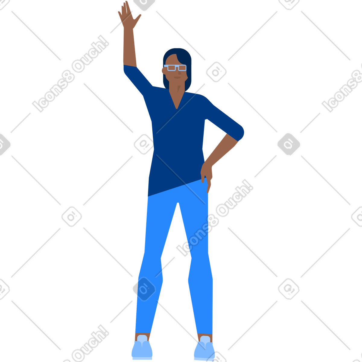 Athlet-Illustration im Urban-Stil als Download in PNG, SVG