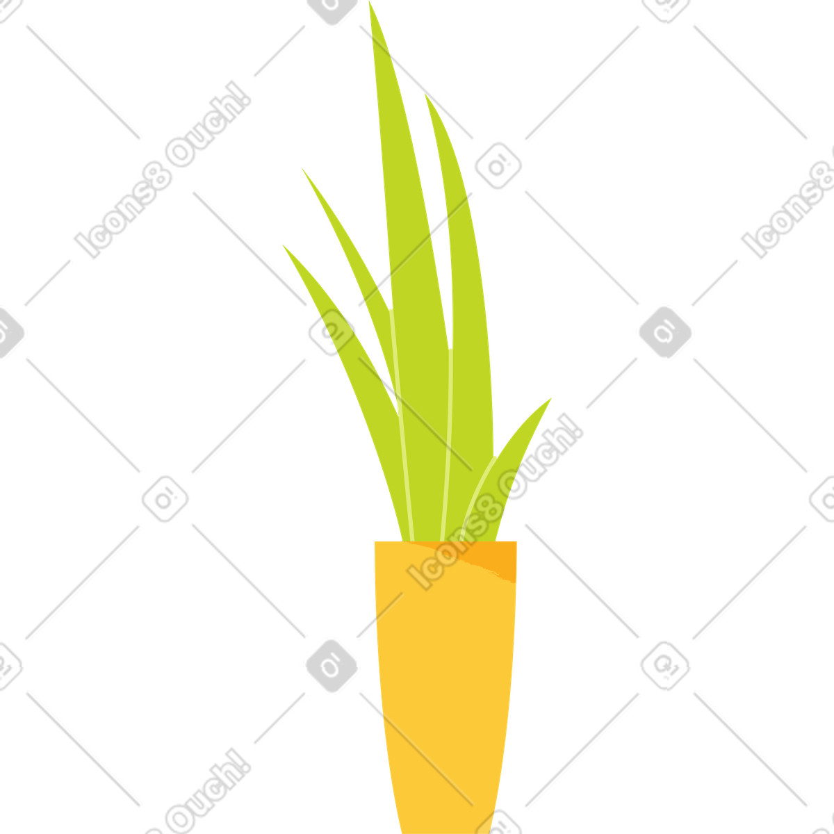 下载 Juicy 风格的 高花盆里的花 插画，支持 PNG、SVG 格式