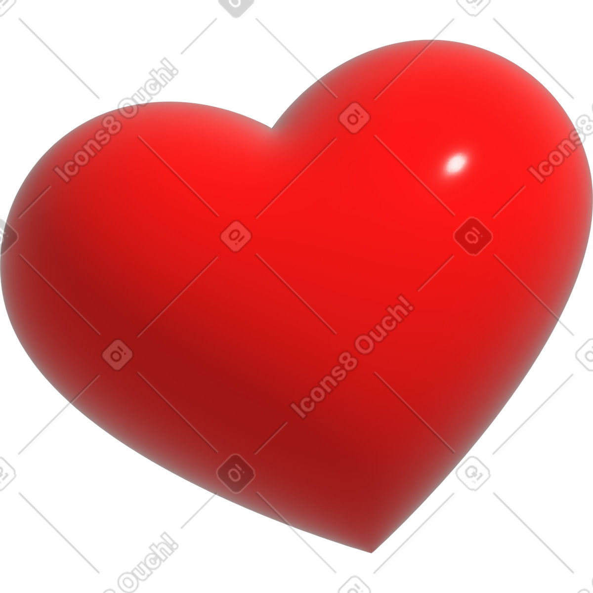 Herz-Illustration im Pop-Stil als Download in PNG, SVG