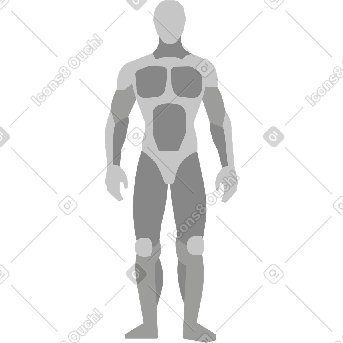 Ilustración Diagram of the human body en estilo Experimental a descargar en PNG y SVG