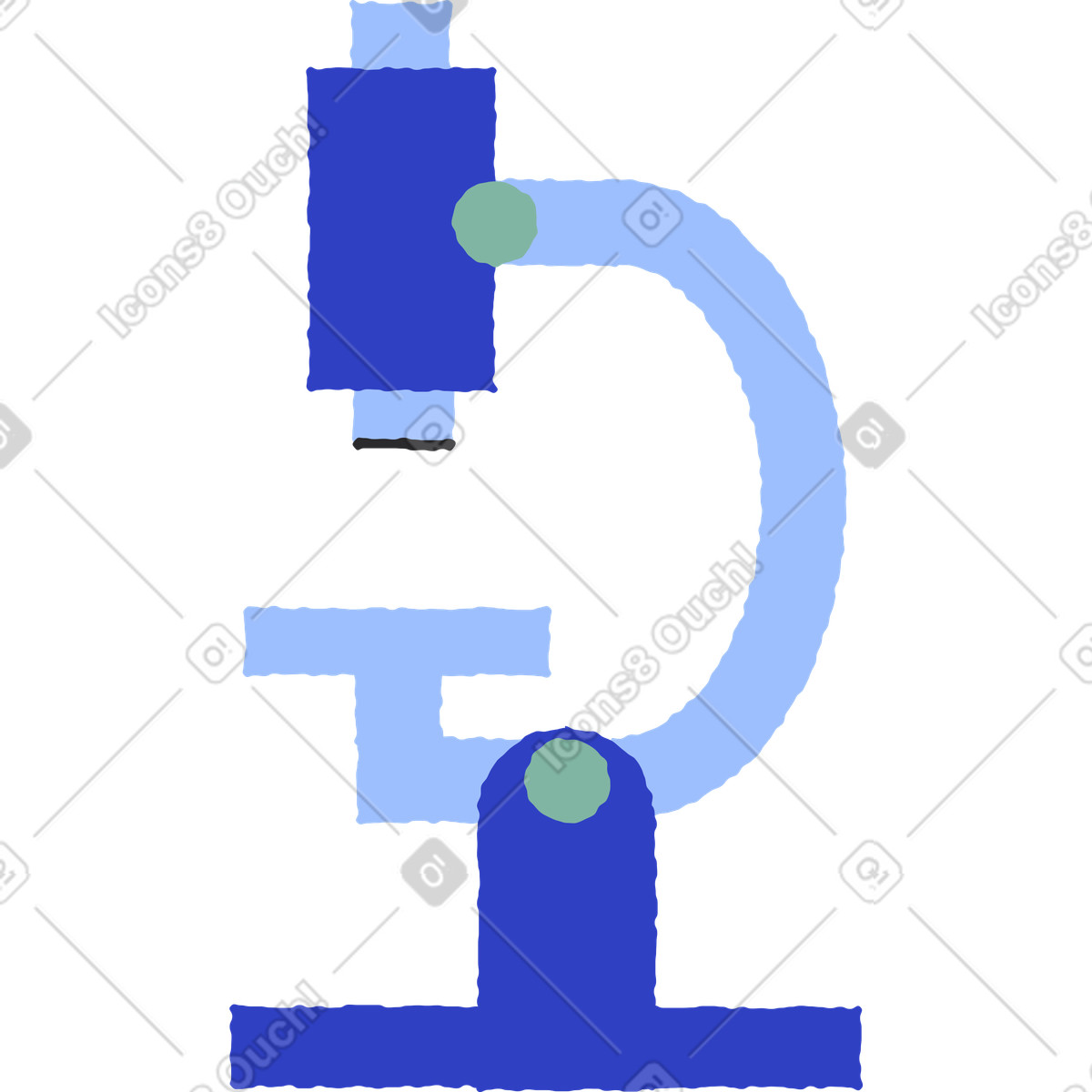 Ilustração de Biologia em no estilo Pablo para baixar em PNG, SVG