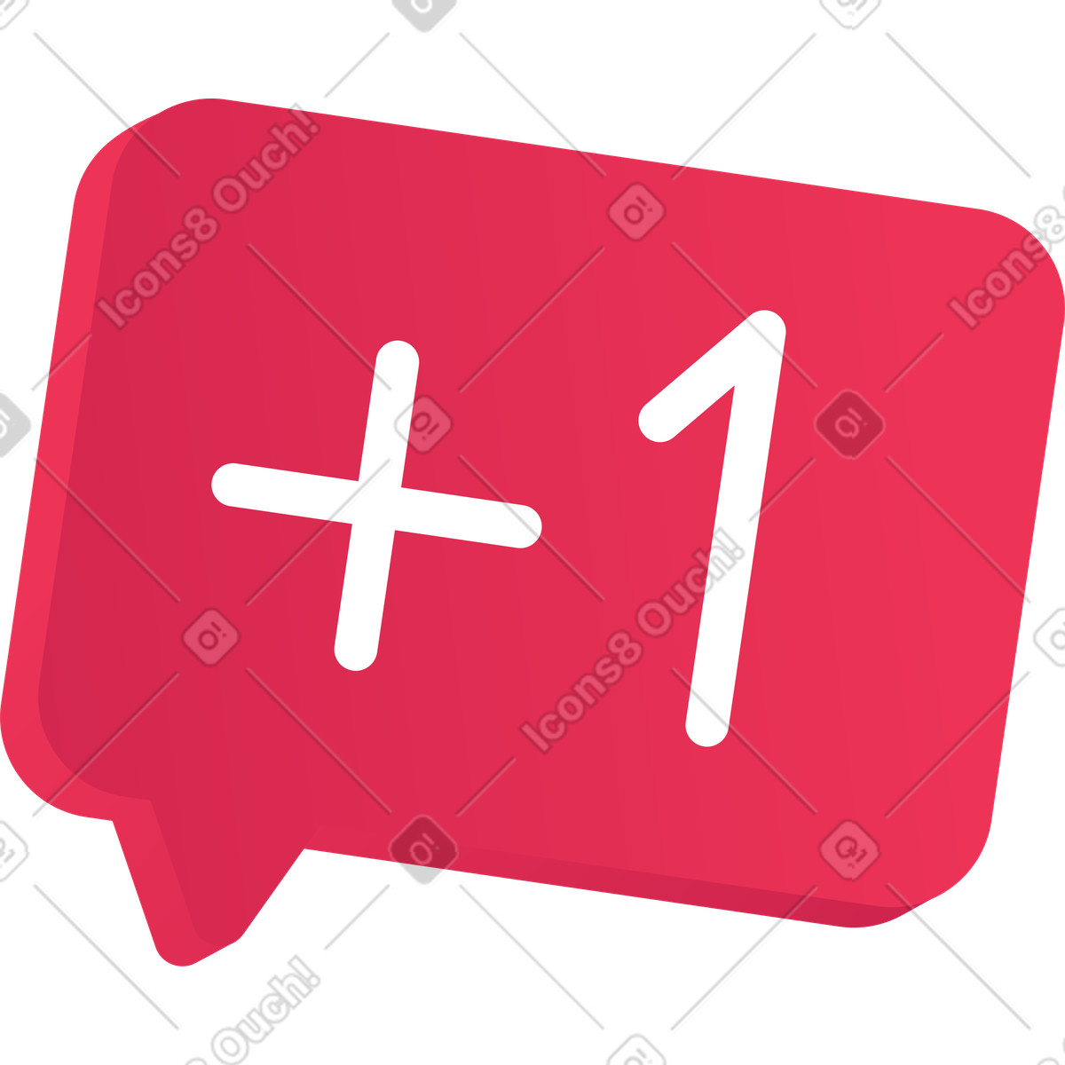 Illustration Bulle plus dans le style Colors à télécharger aux formats PNG, SVG
