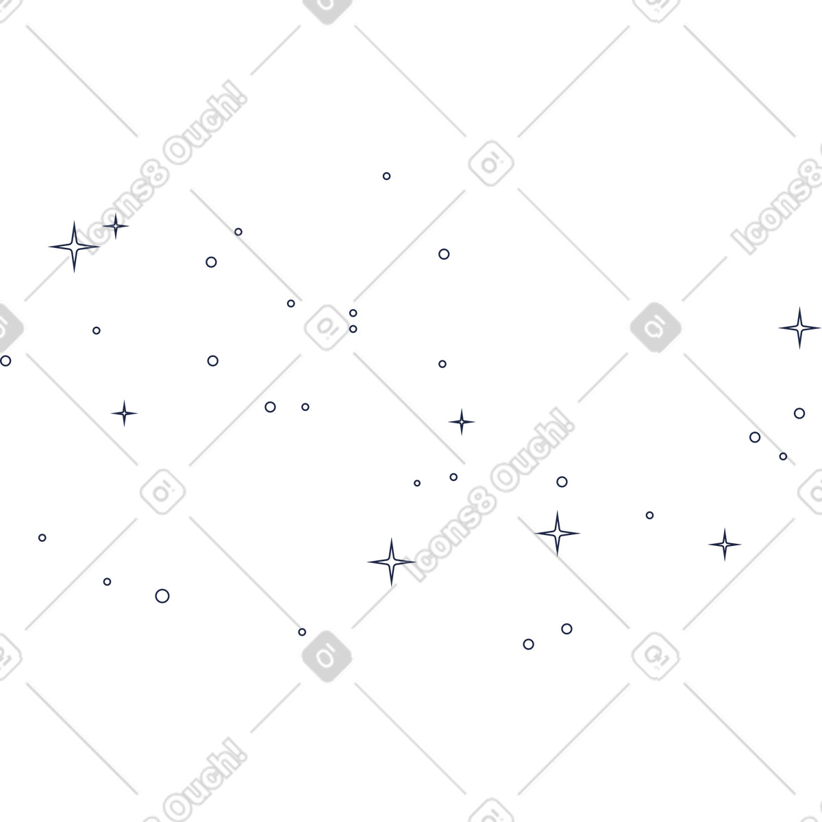 Иллюстрация Stars and bubbles line в стиле Urban — скачать в форматах PNG, SVG