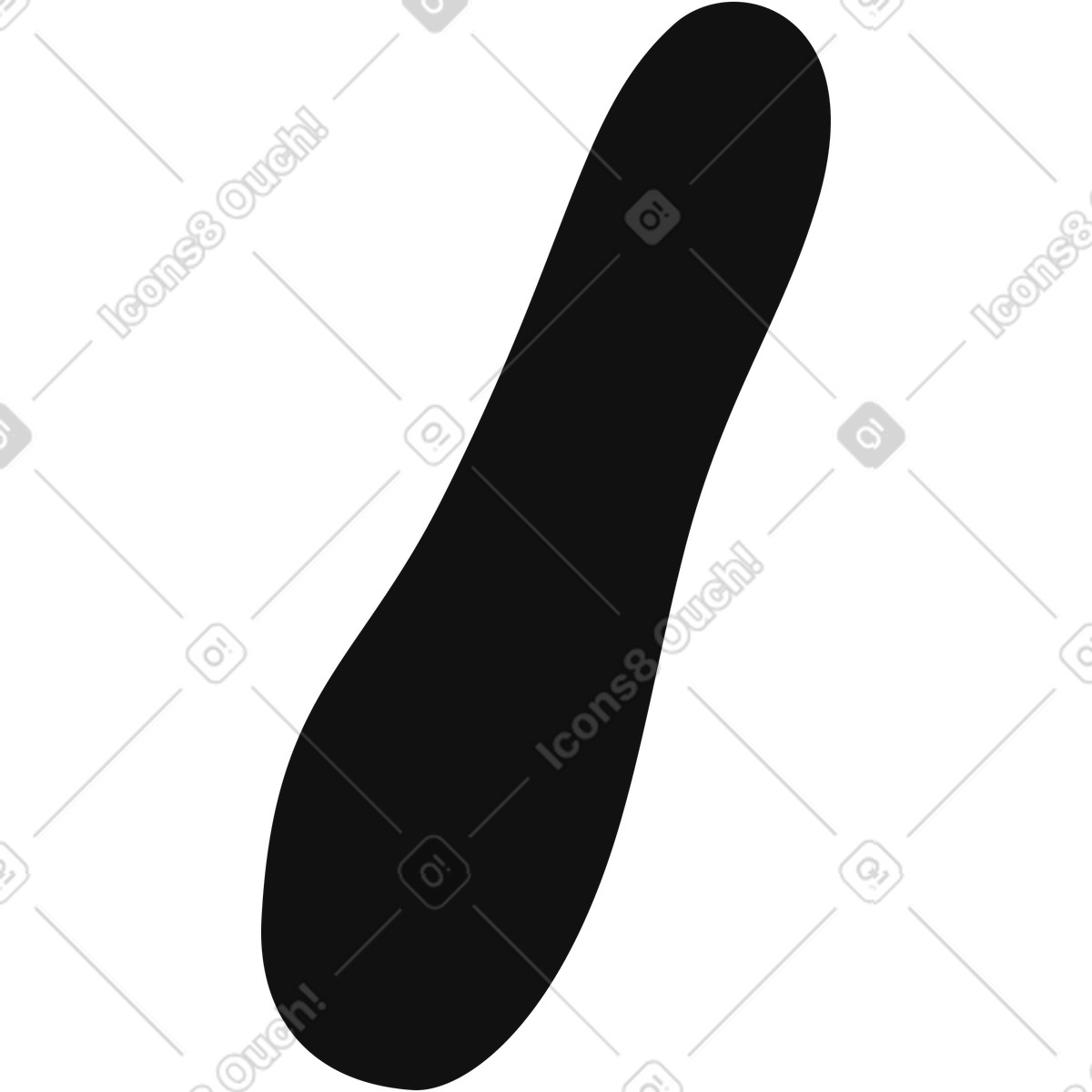 Illustration Symbole de barre oblique dans le style Journal à télécharger aux formats PNG, SVG