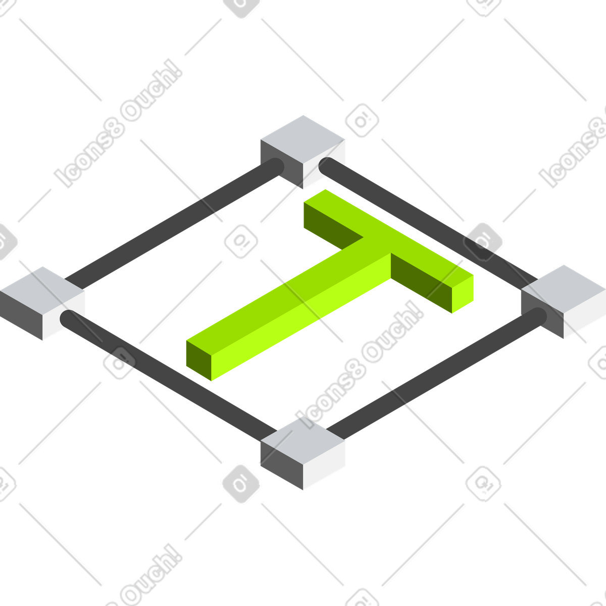 Icona del testo illustrazione in stile Jumble scarica in PNG, SVG