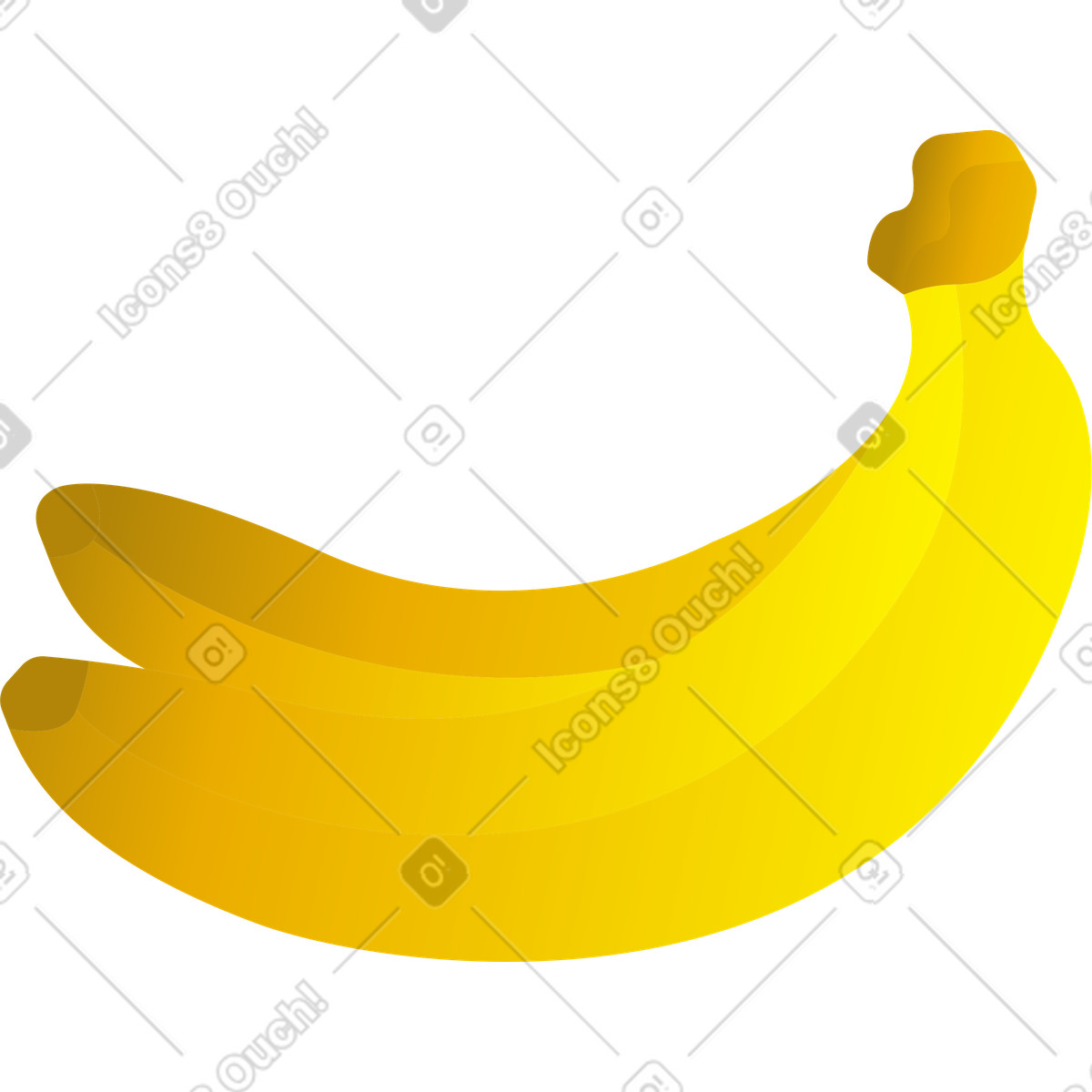 Illustration Bananes dans le style Silky à télécharger aux formats PNG, SVG