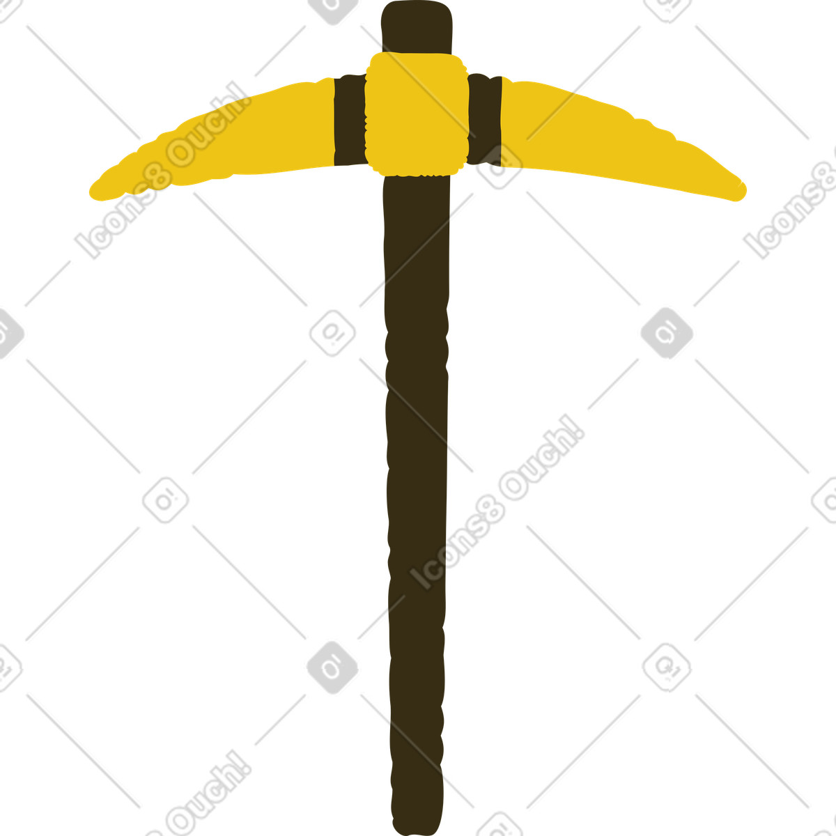 Piccone illustrazione in stile Bermuda scarica in PNG, SVG